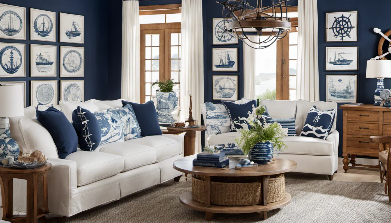 Nauticalthemed Beach House Interior Design Windows Overlooking by Sheetal