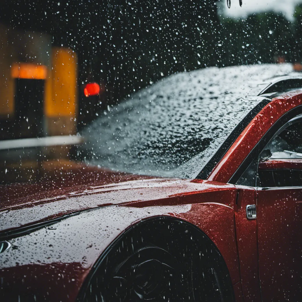 Rain Outside Car Doors by Narayan.satoskar