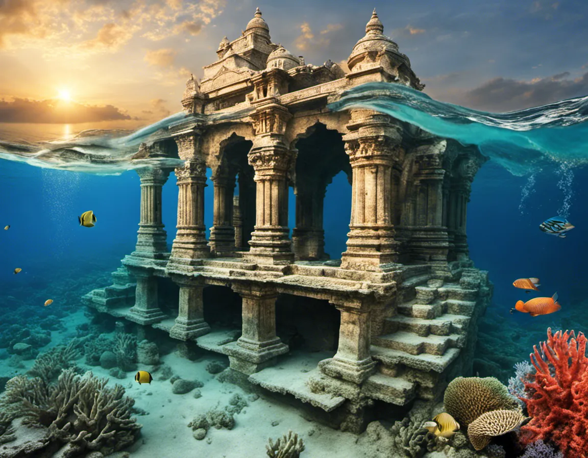 Dwarka S Underwater Ruins: Imagine the Underwater ... by Meet14597 ...