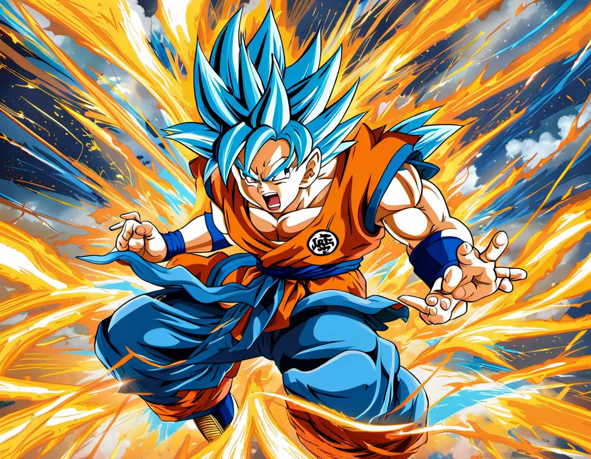 Design a Dynamic Wallpaper Featuring Goku ... by Ai Image Generator ...