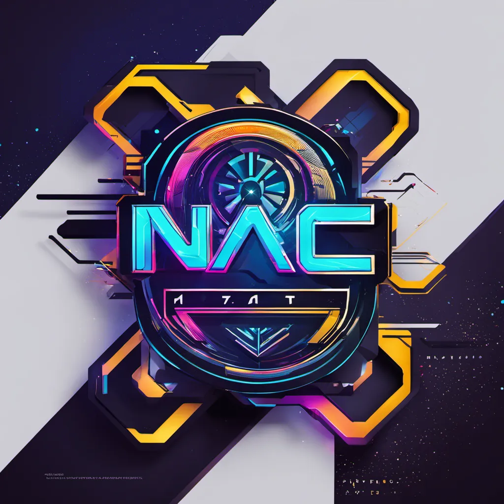 Futuristic Nac Text Gaming Esports Logo ... by Zeesgamer ...