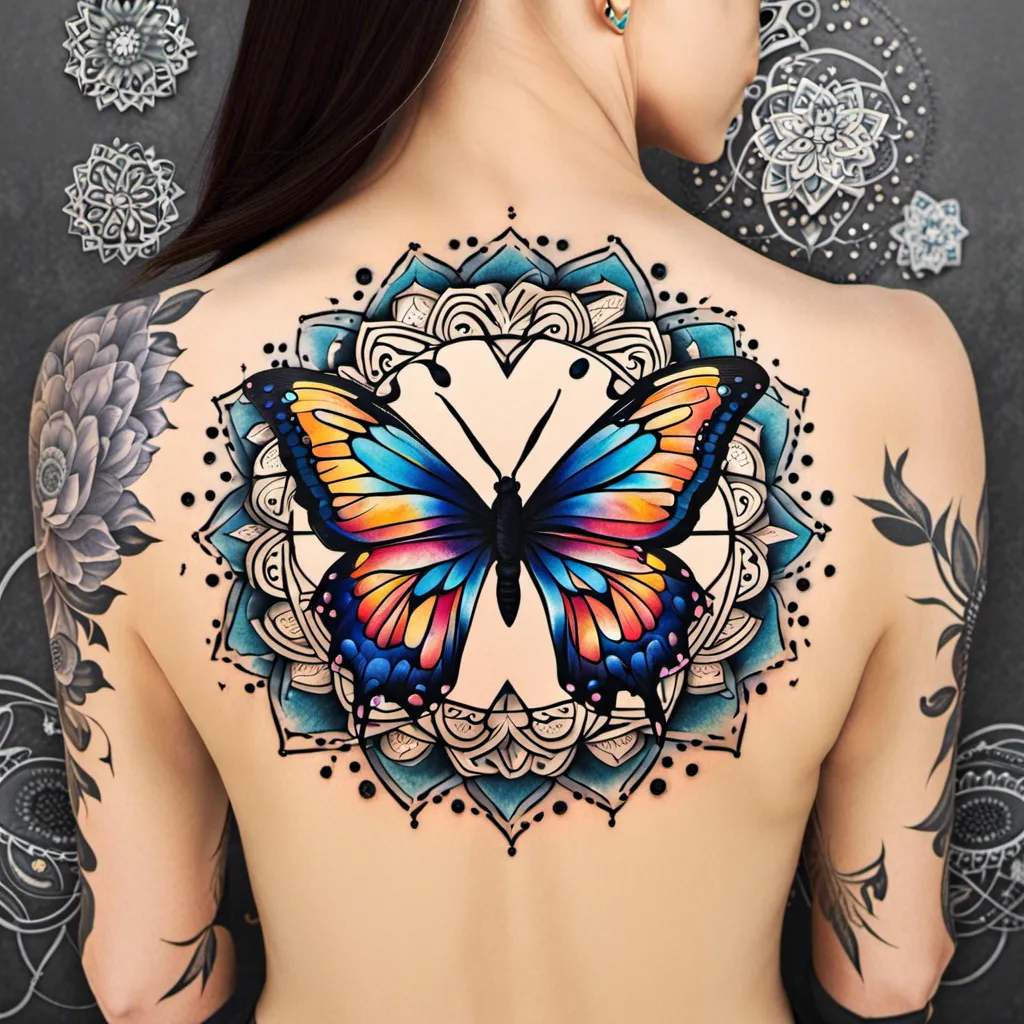 Create A Butterfly Tattoo In The By Ai Image Generator 