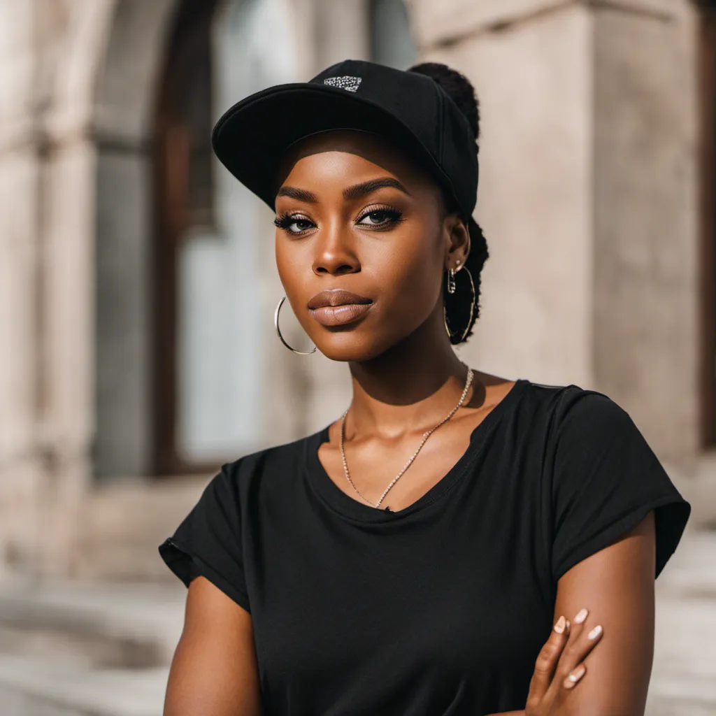 Black Girl Wearing A Plain Black Ai Image Generator