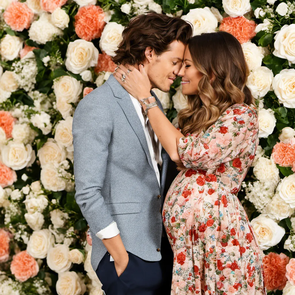 Pregnant Harry Styles In A Floral By 4h 5hb4yb3y