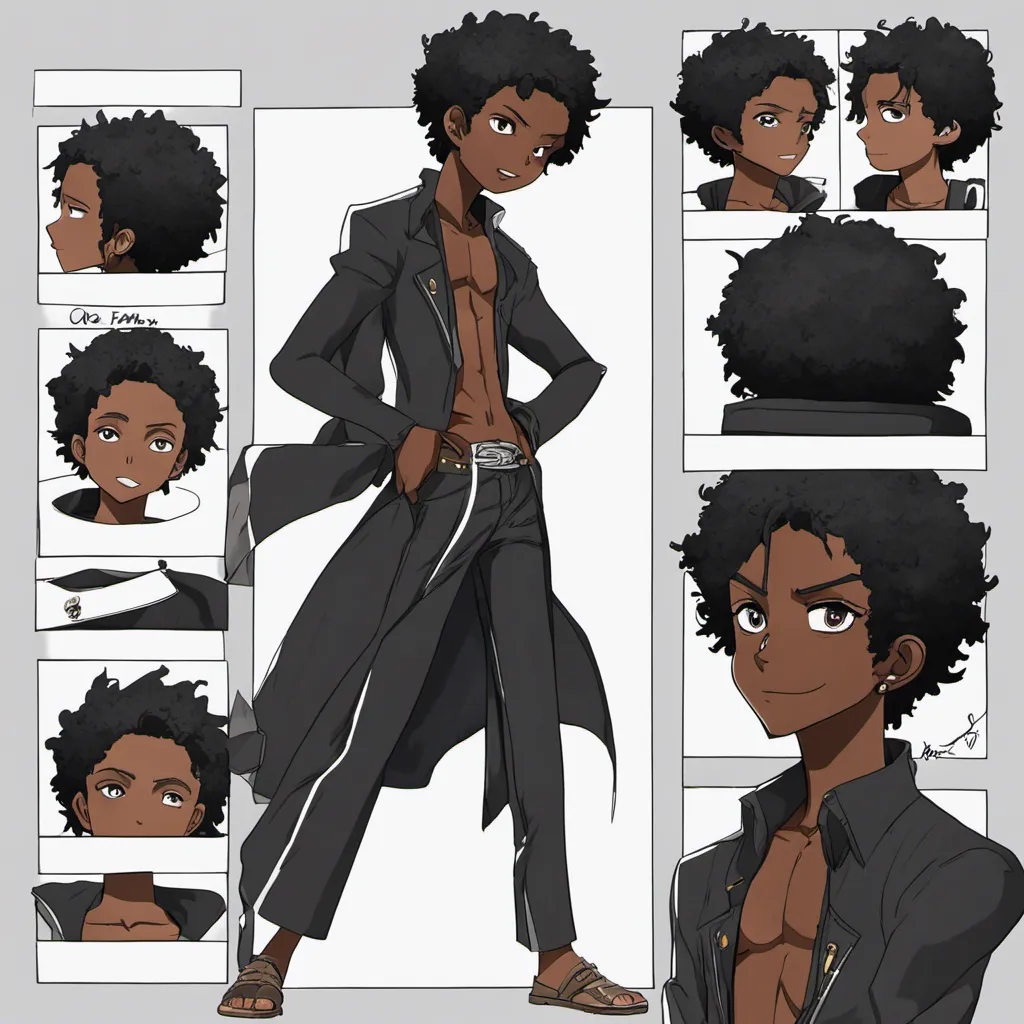 Black Dark Skinned Anime Boy One By Nuggeywuggey01 7508