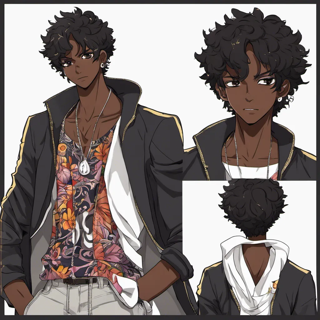 Black Dark Skinned Anime Boy One By Nuggeywuggey01 5944