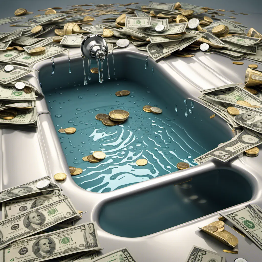 Money Drain Realistic 4k Photo by Xxvetorxx