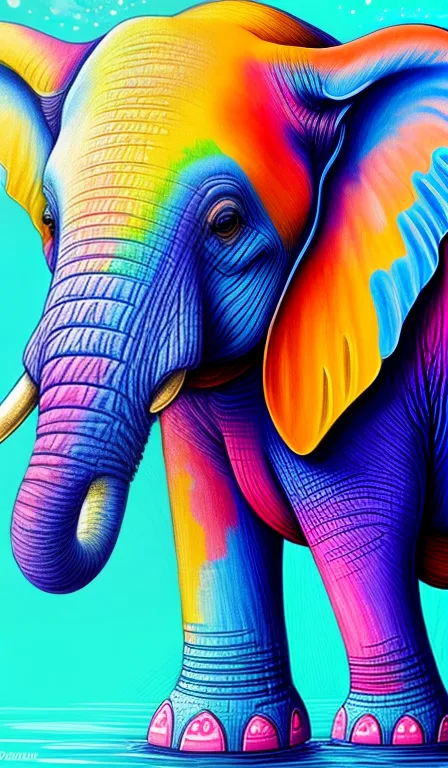 splash art by megan ducanson, a liquid cute elephant made of colours, splash style of colourful paint, hyperdetailed intricately detailed, fantastical, intricate detail, splash screen, complementary colours, fantasy, concept art, 8k resolution, DeviantArt masterpiece
