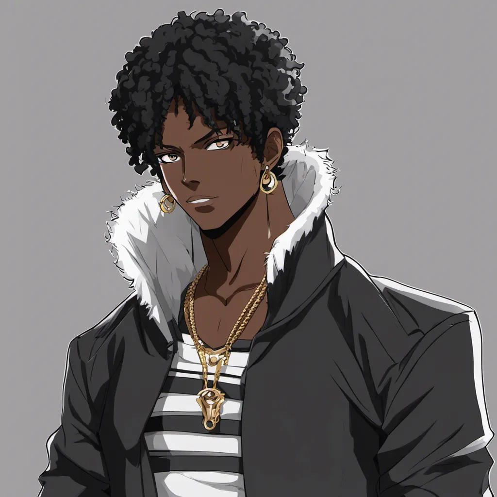 Black Dark Skinned Anime Boy One By Nuggeywuggey01 0219