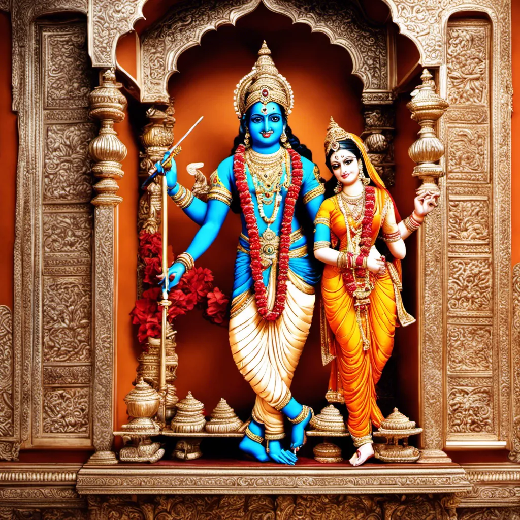 Radha Krishna Photo in a Temple by Arpitasingh.ca