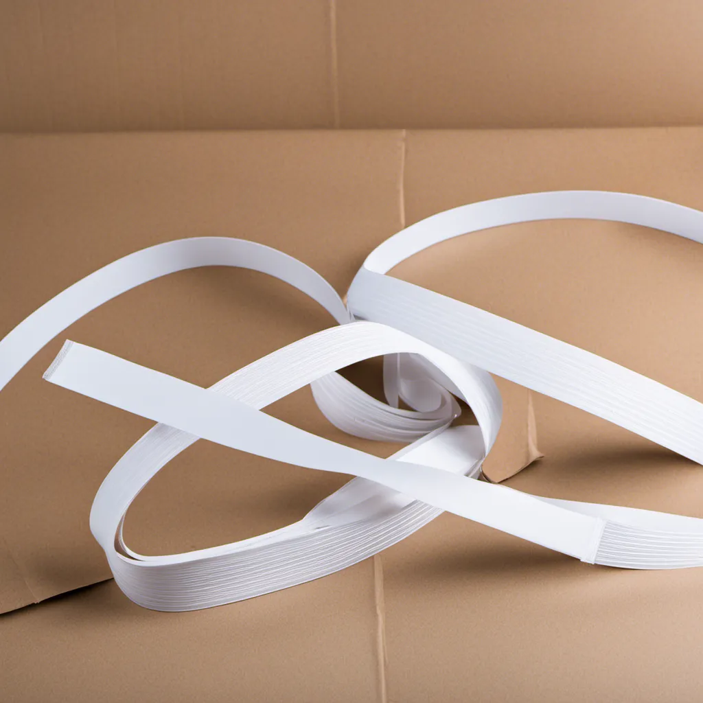 White Plastic Strapping Around a Cardboard by Slamba911