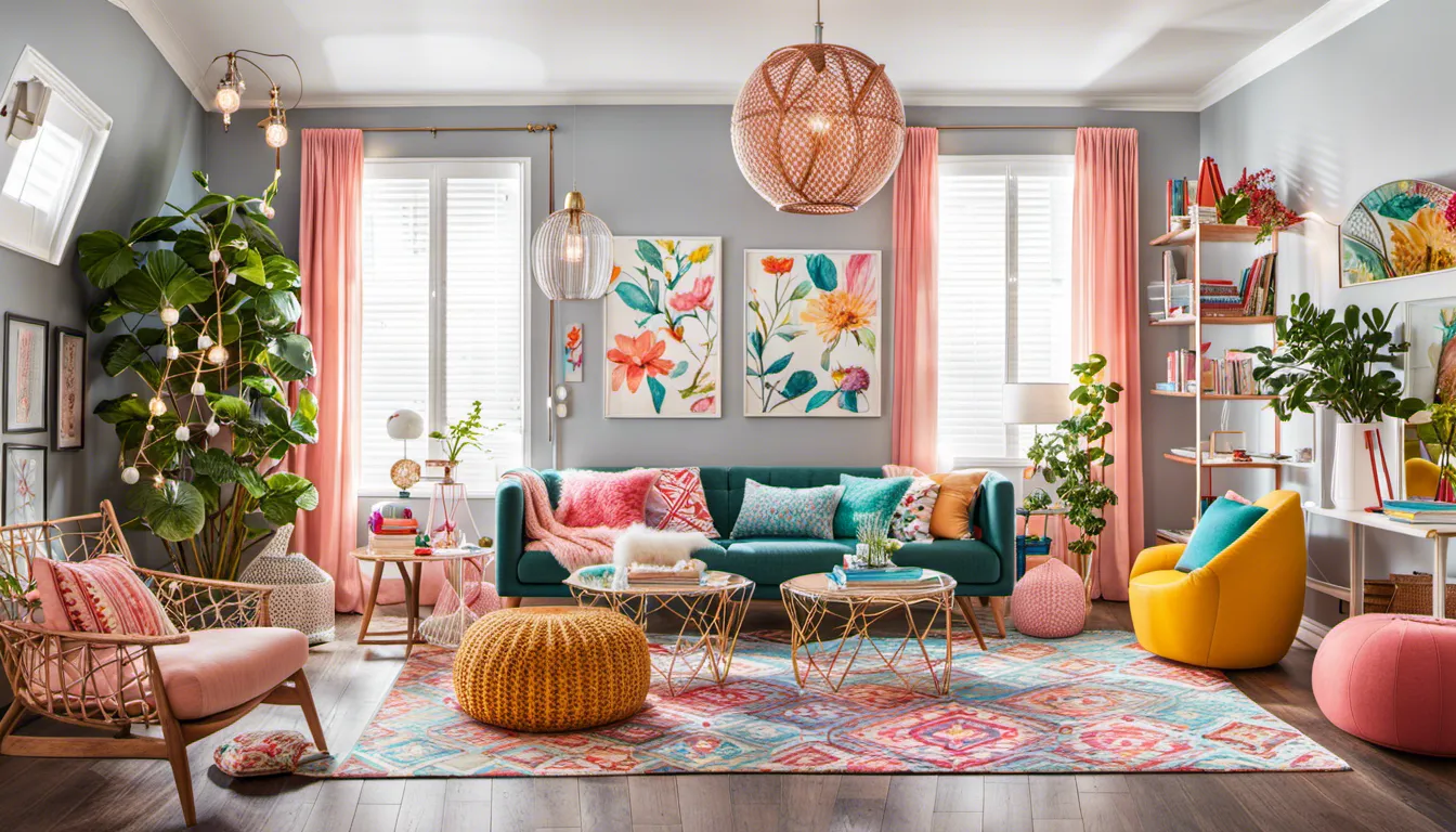 Infuse a touch of whimsy with playful decor like fairy lights, hanging swings, and imaginative artwork. Experiment with bold colors and unconventional furniture arrangements.