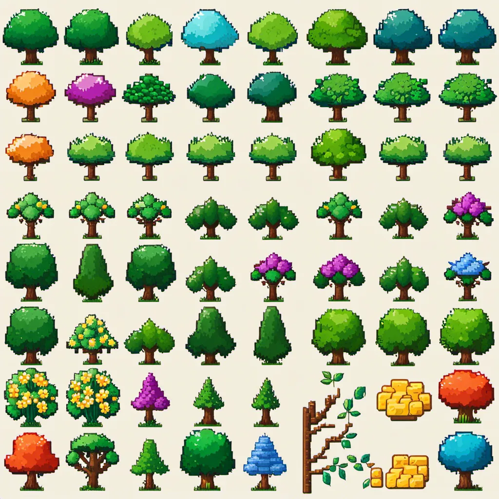 Pixelart 2d 64x64px Game Asset Tree by Cristiantllotllo2424 ...