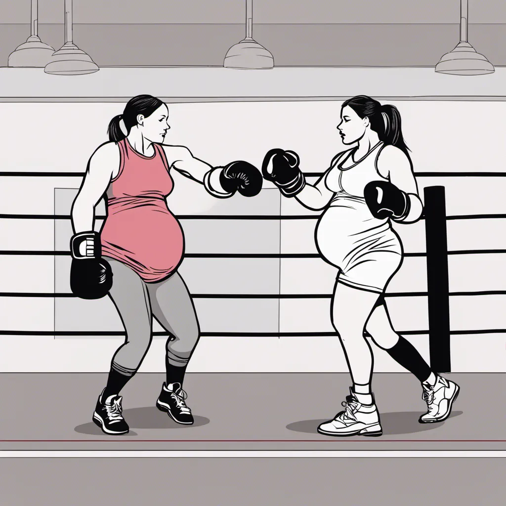 Pregnant Boxing by Samuelbill1011